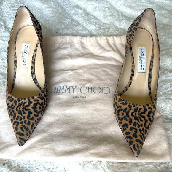 Cheetah print Jimmy Choo EU 41. 85cm heel. - Picture 2 of 5
